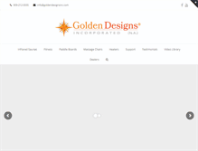 Tablet Screenshot of goldendesigninc.com